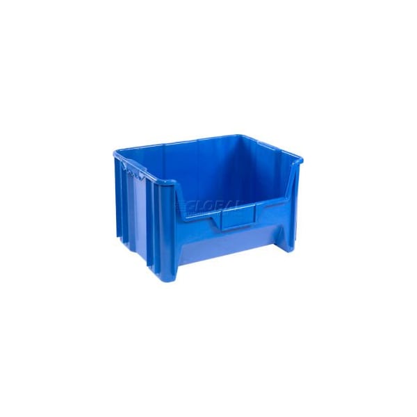 Quantum Storage Systems Hang & Stack Storage Bin, Plastic, Blue, 3 PK QGH700BL - main